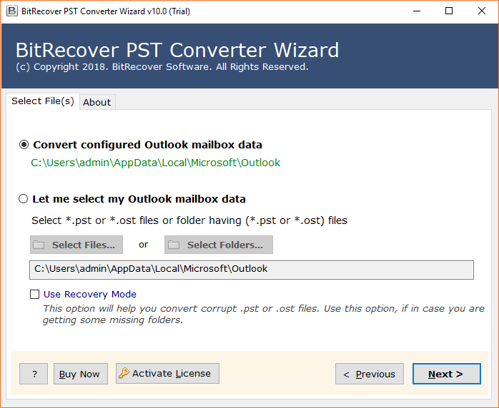 Outlook Data File Converter